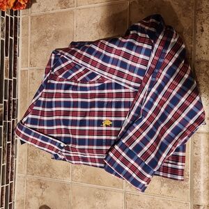 Mens Polo Button Long Sleeved Collared Dress Shirt